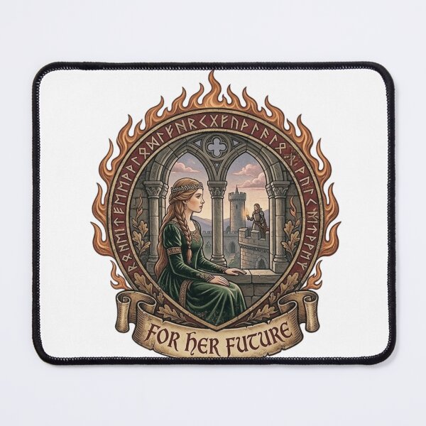 Item preview, For Her Future - Medieval Sapphic Princess Art designed and sold by Covenist.