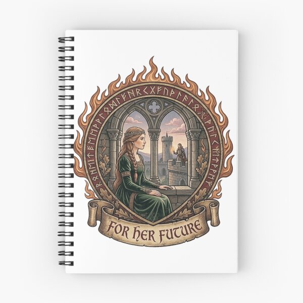 Item preview, For Her Future - Medieval Sapphic Princess Art designed and sold by Zacushi.