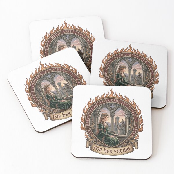 Item preview, For Her Future - Medieval Sapphic Princess Art designed and sold by Covenist.