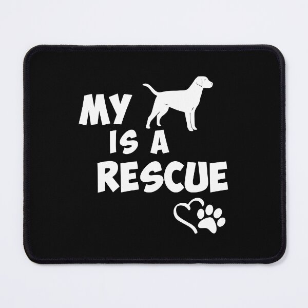 Item preview, My Dog Is A Rescue Labrador Silhouette designed and sold by GiaoCalonas.