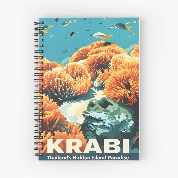 Item preview, Phi Phi Island Longtail Paradise – Vintage Thailand Travel Poster designed and sold by Spirit of Siam.