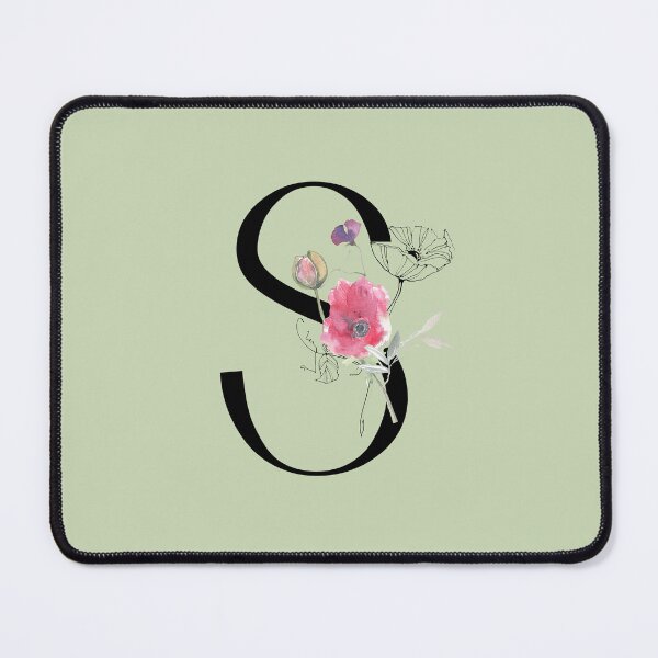 Item preview, Letter S Poppies designed and sold by WildAliceArt.