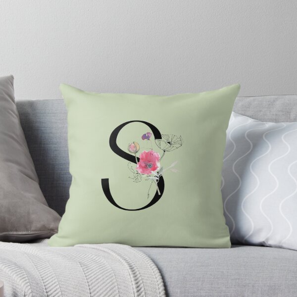 Item preview, Letter S Poppies designed and sold by WildAliceArt.