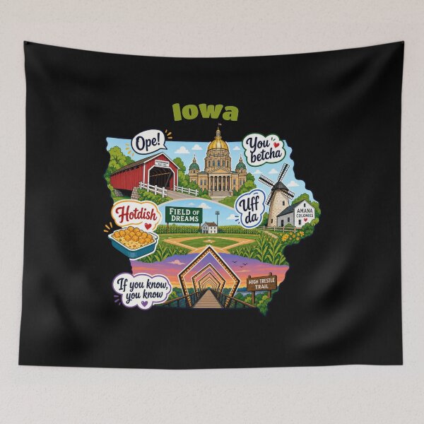 Item preview, Iowa Mood of the Midwest designed and sold by 5PointsDigital.