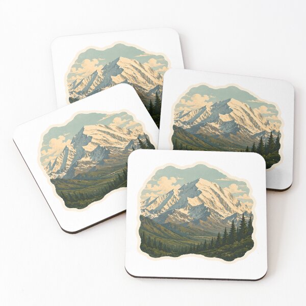 Item preview, Denali Mountain Watercolor designed and sold by ChemicalXShop.