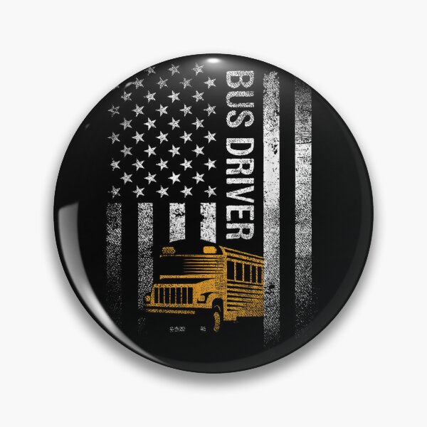 Item preview, Bus Driver US Flag designed and sold by goombi-creative.