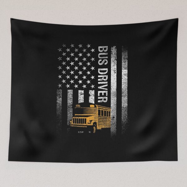 Item preview, Bus Driver US Flag designed and sold by goombi-creative.