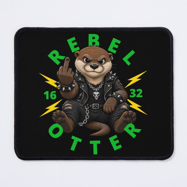 Item preview, Rebel Otter Middle Finger designed and sold by pUNKnown.