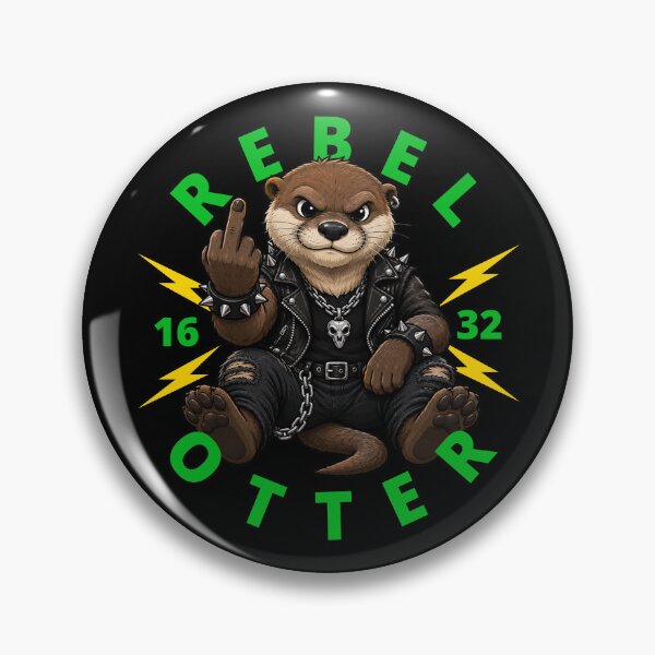 Item preview, Rebel Otter Middle Finger designed and sold by pUNKnown.