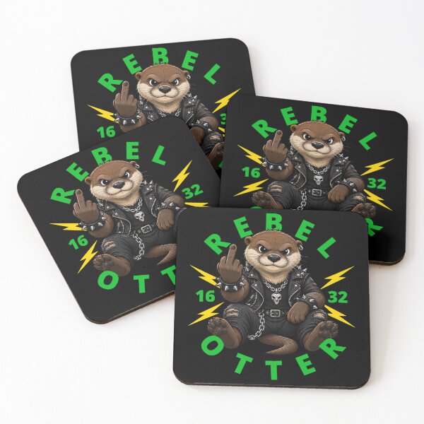Item preview, Rebel Otter Middle Finger designed and sold by pUNKnown.