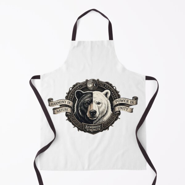 Item preview, Symbiotic Strength - Split Black and White Bear Graphic designed and sold by Covenist.