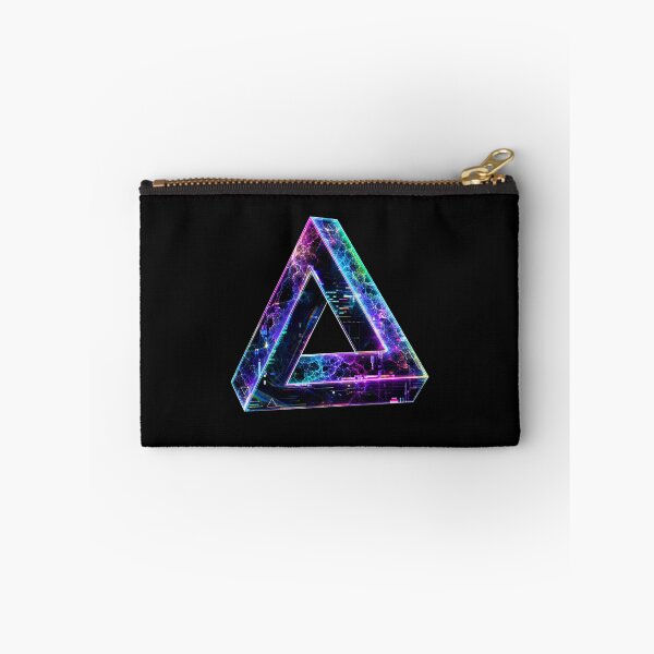 Item preview, Adversarial Prismatic Void Holographic Glitch T-Shirt - Fractal Geometric Art designed and sold by Uglyandcute.