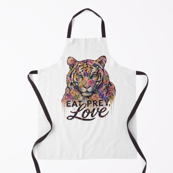 Item preview, Eat Prey Love Floral Tiger — Funny Watercolor Flower Tiger Pun designed and sold by DianeTully.