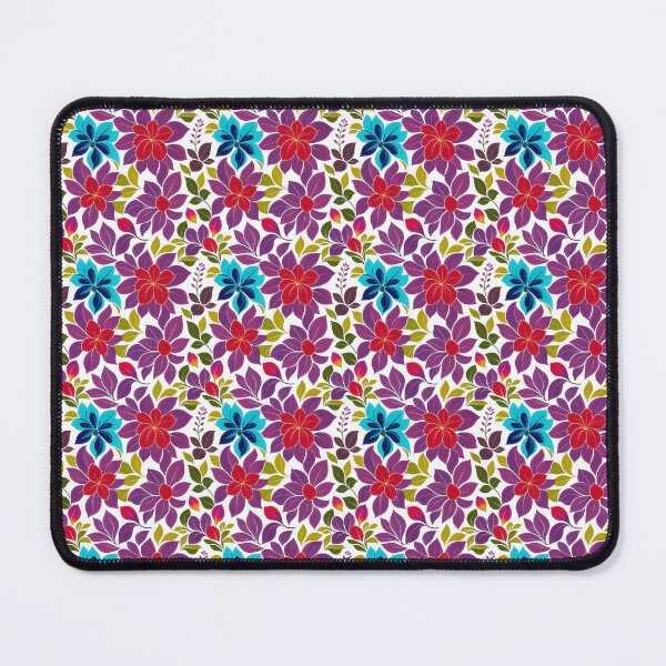 Item preview, Vibrant Modern Floral Seamless Pattern in Purple, Red and Teal designed and sold by ccitypictures.