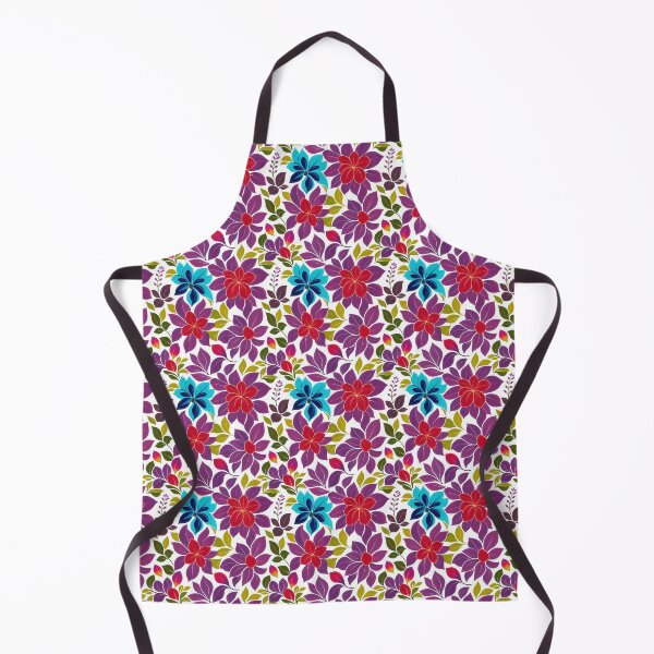 Item preview, Vibrant Modern Floral Seamless Pattern in Purple, Red and Teal designed and sold by ccitypictures.