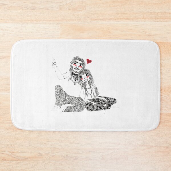 Item preview, Love in Doodle Lines Cute Couple Art designed and sold by Rowephoeniart.