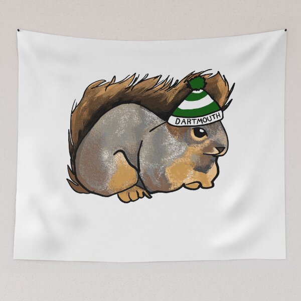 Item preview, Squirrel in a Dartmouth Hat designed and sold by Chaotic-Koala.