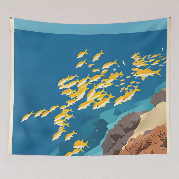 Item preview, Phi Phi Island Longtail Paradise – Vintage Thailand Travel Poster designed and sold by Spirit of Siam.