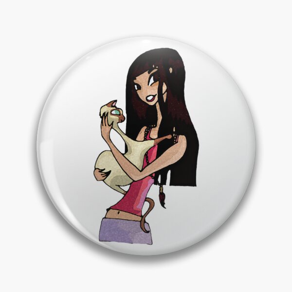 Item preview, Mystic Girl and Her Black Cat Gothic Art designed and sold by Rowephoeniart.
