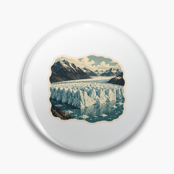 Item preview, Glacier Ice Field Watercolor designed and sold by ChemicalXShop.