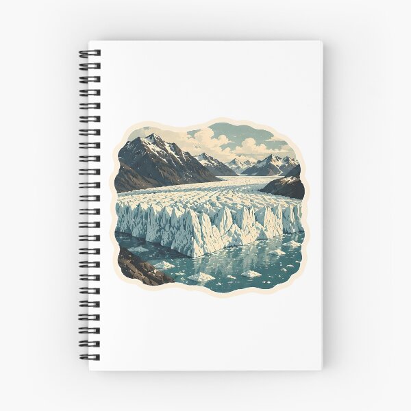 Item preview, Glacier Ice Field Watercolor designed and sold by ChemicalXShop.