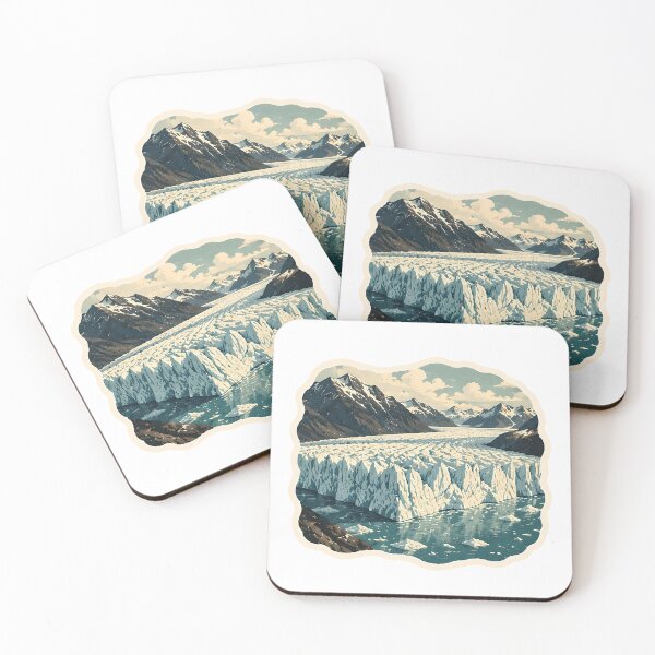 Item preview, Glacier Ice Field Watercolor designed and sold by ChemicalXShop.