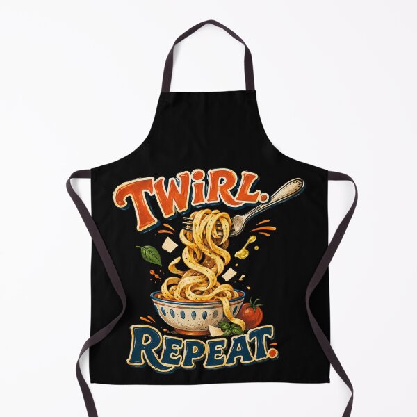 Item preview, Twirl Repeat | Vintage Pasta Graphic T-Shirt | Italian Food Illustration designed and sold by UUniqueIImprint.