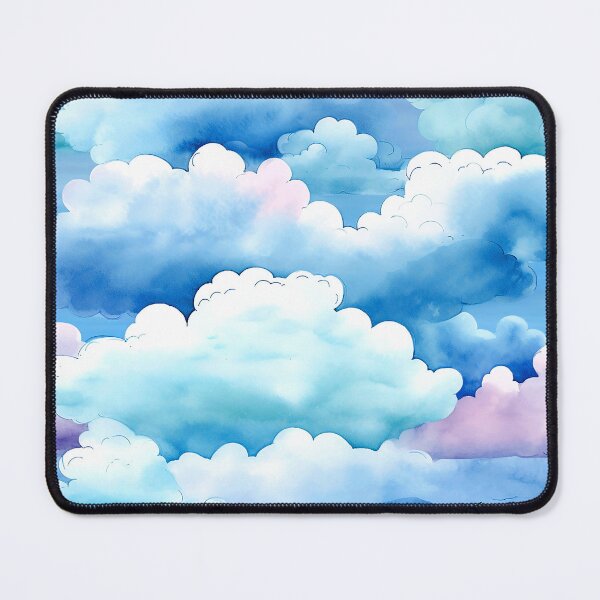 Item preview, Fantasy Magical Floating Clouds Watercolor-Inspired Design Art designed and sold by DEC02.