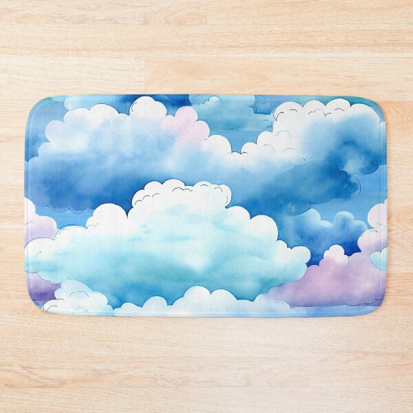 Item preview, Fantasy Magical Floating Clouds Watercolor-Inspired Design Art designed and sold by DEC02.