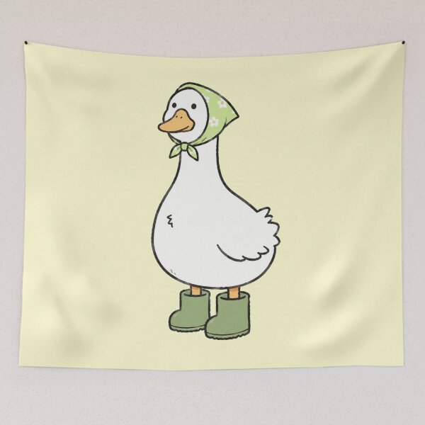 Item preview, Cottagecore Garden Goose Kitchen Illustration designed and sold by bosamji.