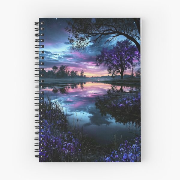 Item preview, Twilight Over Tranquil Lake designed and sold by aahuiop.