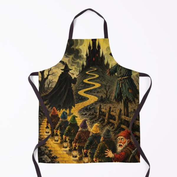 Item preview, Wizard of Oz × Pied Piper × Seven Dwarfs | Dark Fairy Tale Crossover | Vintage 1950s Children's Book Horror Illustration designed and sold by Extravanganzza.