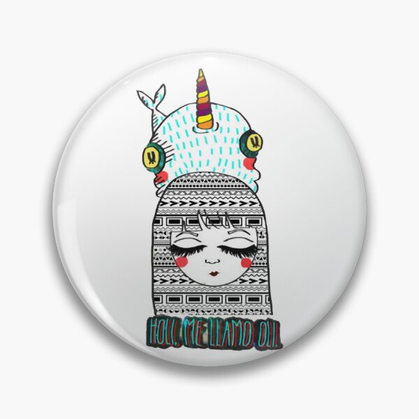 Item preview, Holi Me Llamo Oli Cute Tribal Unicorn Girl designed and sold by Rowephoeniart.