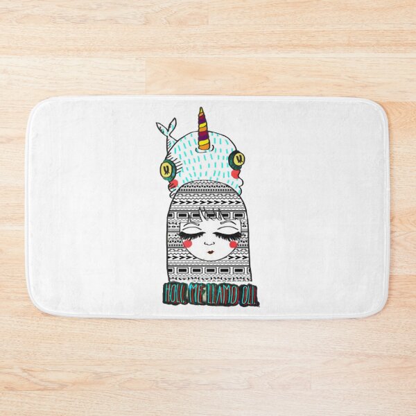 Item preview, Holi Me Llamo Oli Cute Tribal Unicorn Girl designed and sold by Rowephoeniart.