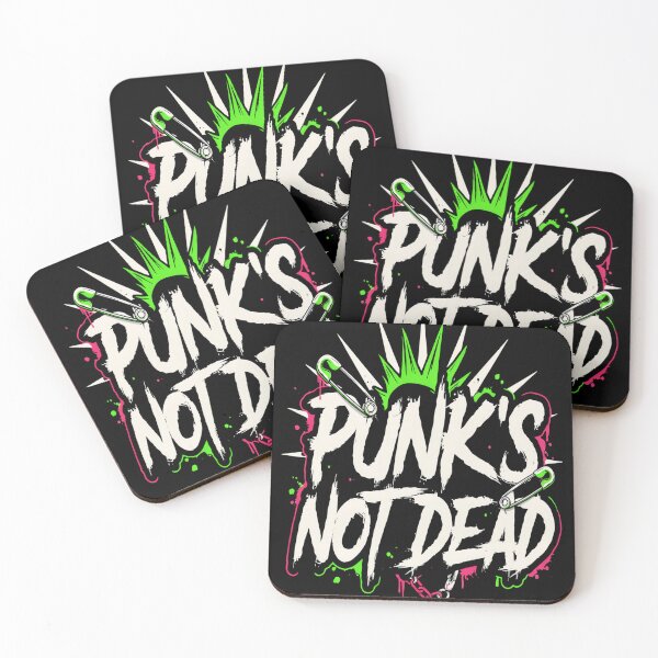 Item preview, Punk's Not Dead – Mohawk Safety Pin Punk Rock Design designed and sold by Midnight Veil Designs.