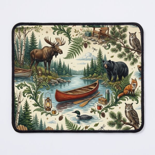 Item preview, Luxury Baroque Canadian Cottage Country Seamless Pattern designed and sold by OpenDreamArts.