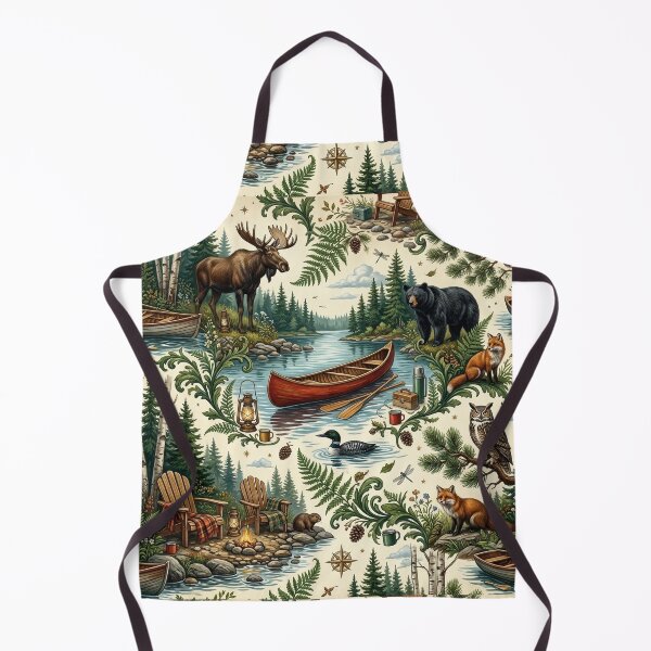 Item preview, Luxury Baroque Canadian Cottage Country Seamless Pattern designed and sold by OpenDreamArts.