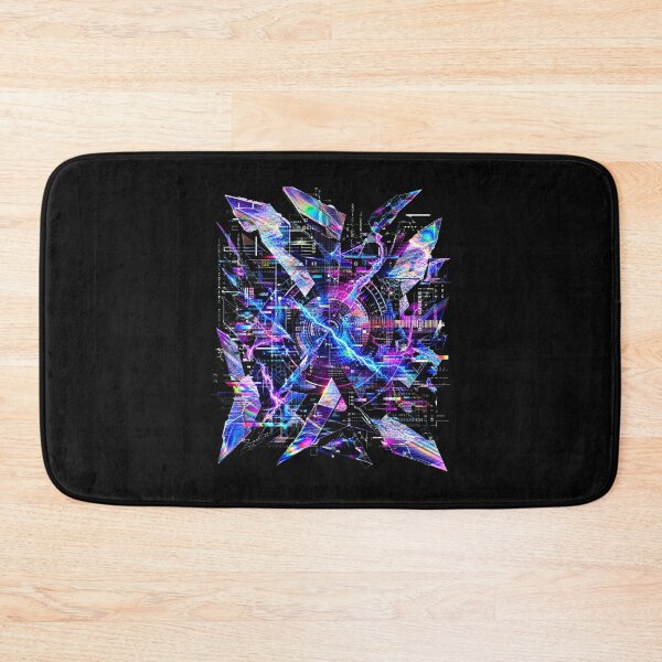Item preview, Adversarial Quantum Noise Glitch Art T-Shirt - Shimmering Iridescent Overlay designed and sold by Uglyandcute.