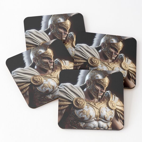 Item preview, White Crest Spartan Warrior Epic Art designed and sold by GalleryBrisArt.