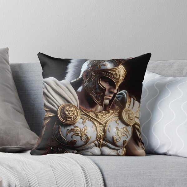 Item preview, White Crest Spartan Warrior Epic Art designed and sold by GalleryBrisArt.