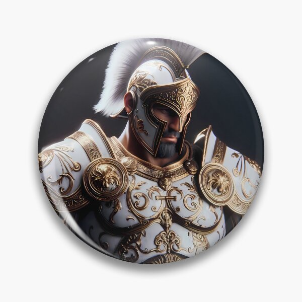 Item preview, White Crest Spartan Warrior Epic Art designed and sold by GalleryBrisArt.