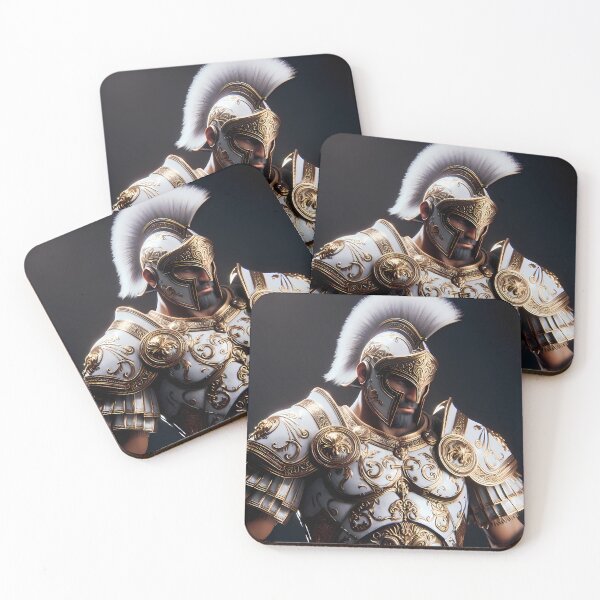 Item preview, White Crest Spartan Warrior Epic Art designed and sold by GalleryBrisArt.