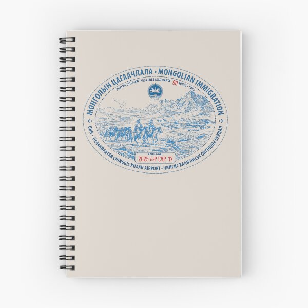 Item preview, Passport Stamp - Ulaanbaatar, Mongolia designed and sold by travelwitheric.