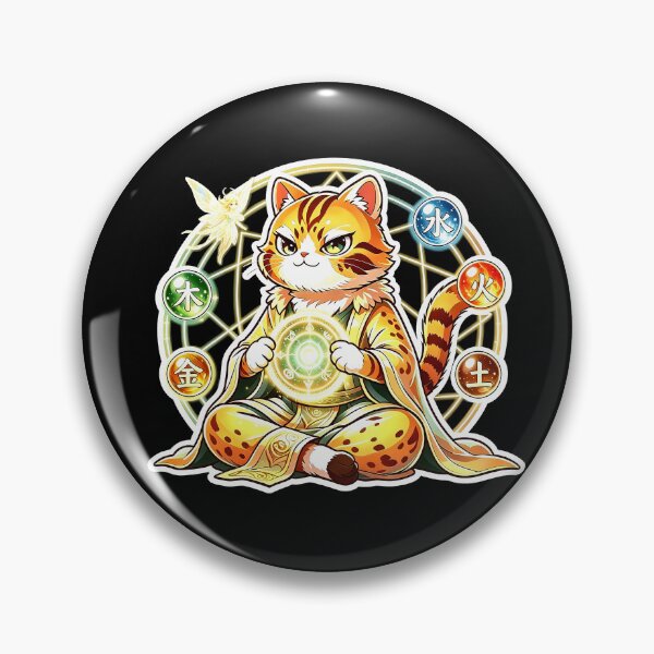 Item preview, The Five Elements Master - Magical Felis Nigripes Mage designed and sold by ABYSSLAB.