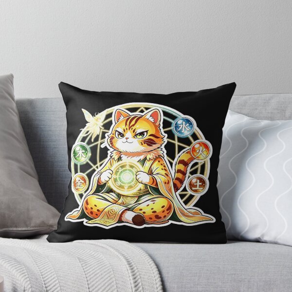 Item preview, The Five Elements Master - Magical Felis Nigripes Mage designed and sold by ABYSSLAB.