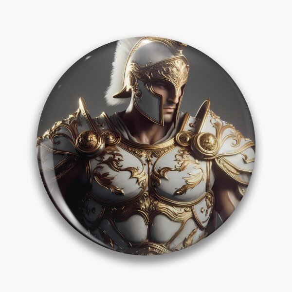 Item preview, White Crest Spartan Warrior Epic Art designed and sold by GalleryBrisArt.