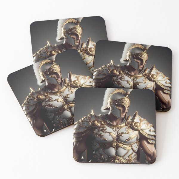 Item preview, White Crest Spartan Warrior Epic Art designed and sold by GalleryBrisArt.