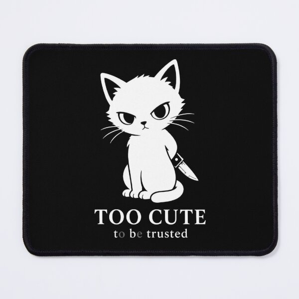 Item preview, too Cute To Be Trusted Evil Cat Shirt designed and sold by Mystic & Celestial Art.