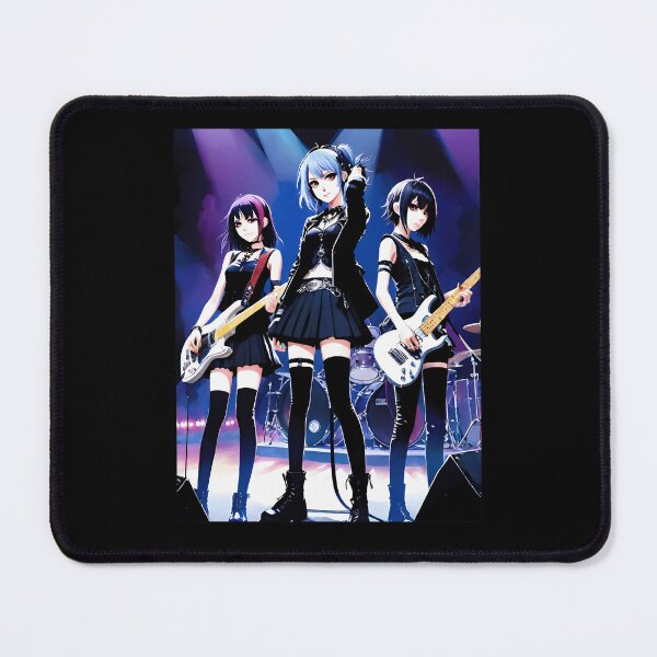 Item preview, Anime Style Illustration of Three Girl Musicians In Dark designed and sold by ToxicSquid101.