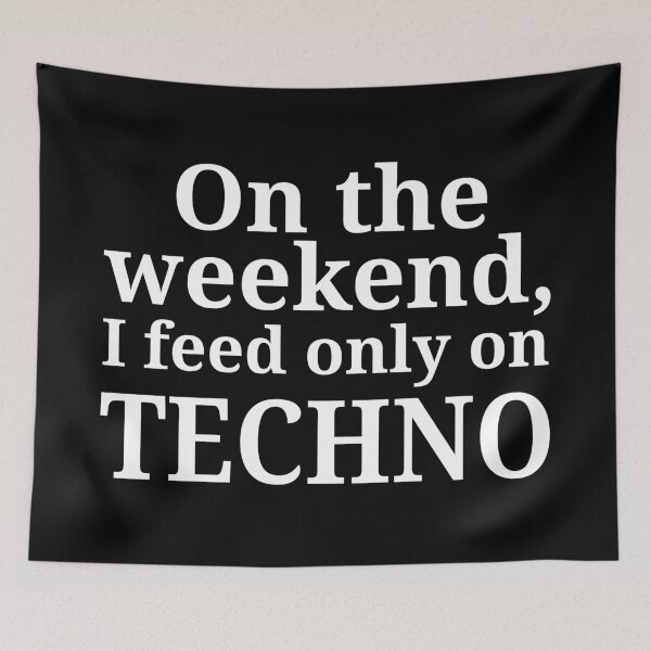 Item preview, On the weekend, i feed only on TECHNO_V1 designed and sold by ART-OF-ORION.